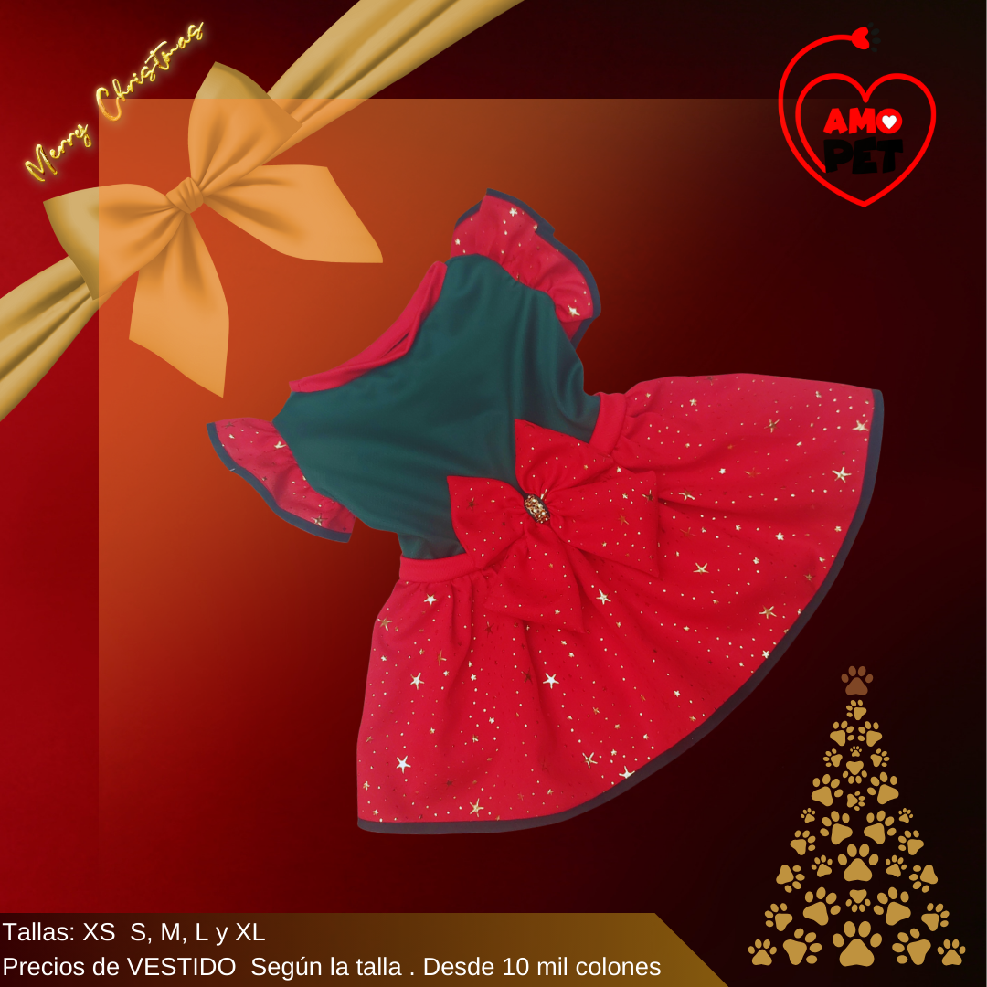 Vestidos Navideños para perritos y gatitos - Image 2